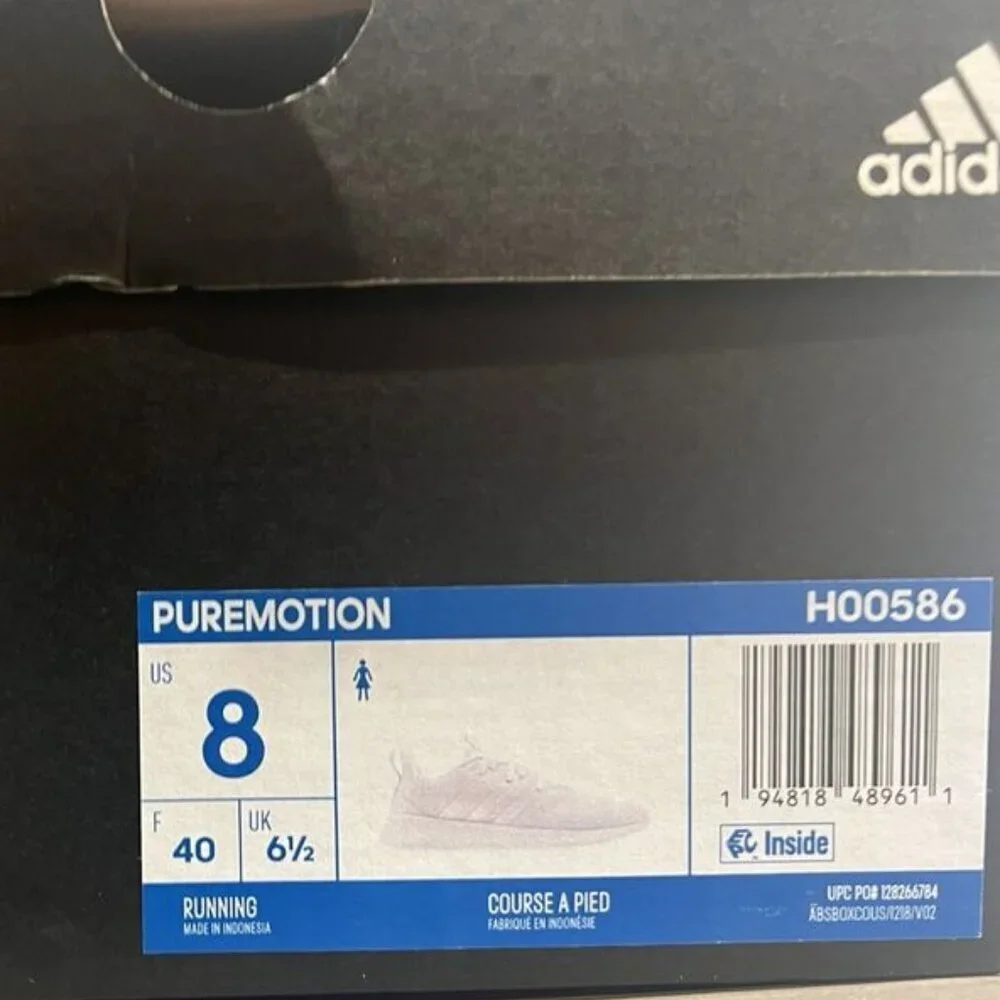 adidas Womens Puremotion Sneakers White, Size 8 M